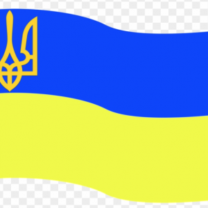 Ukrainian Wave Flag Enamel Lapel Pin 1 inch wide